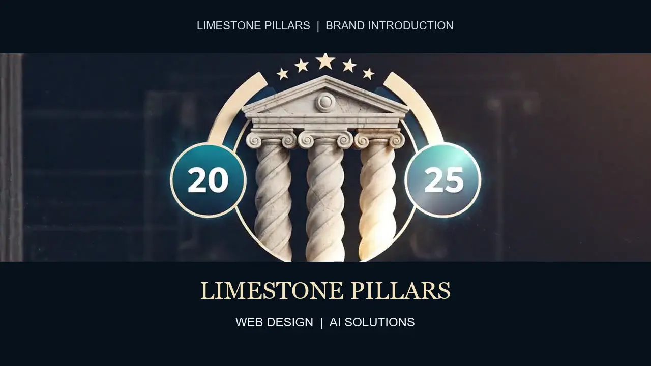 Limestone Pillars logo animation